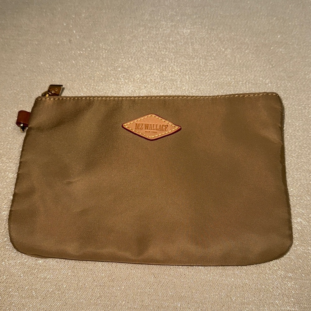 MZ Wallace Tan small cosmetic Bag